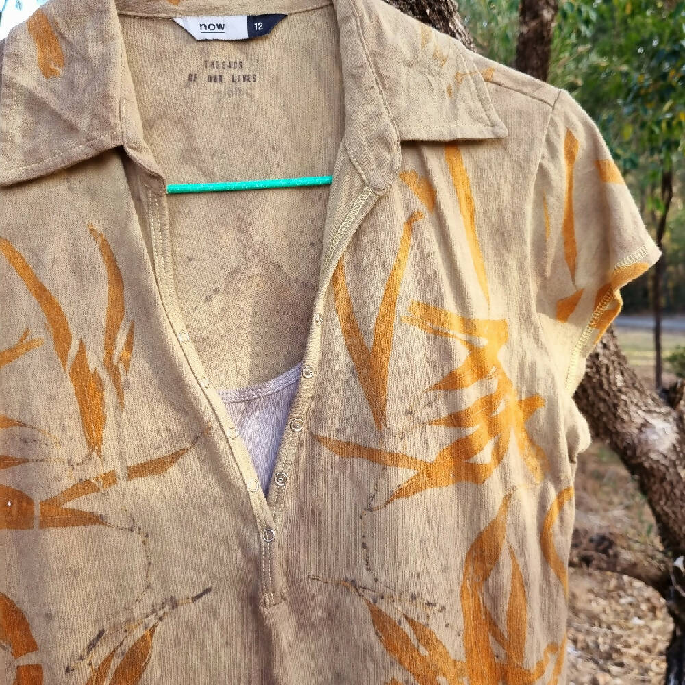 Cotton T-shirt - Upcycled - Plant-Dyed