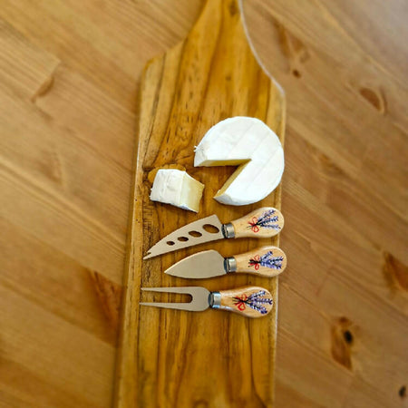 Cheese knives set of 3 lavender