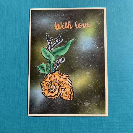 Handmade Cards with Seashells
