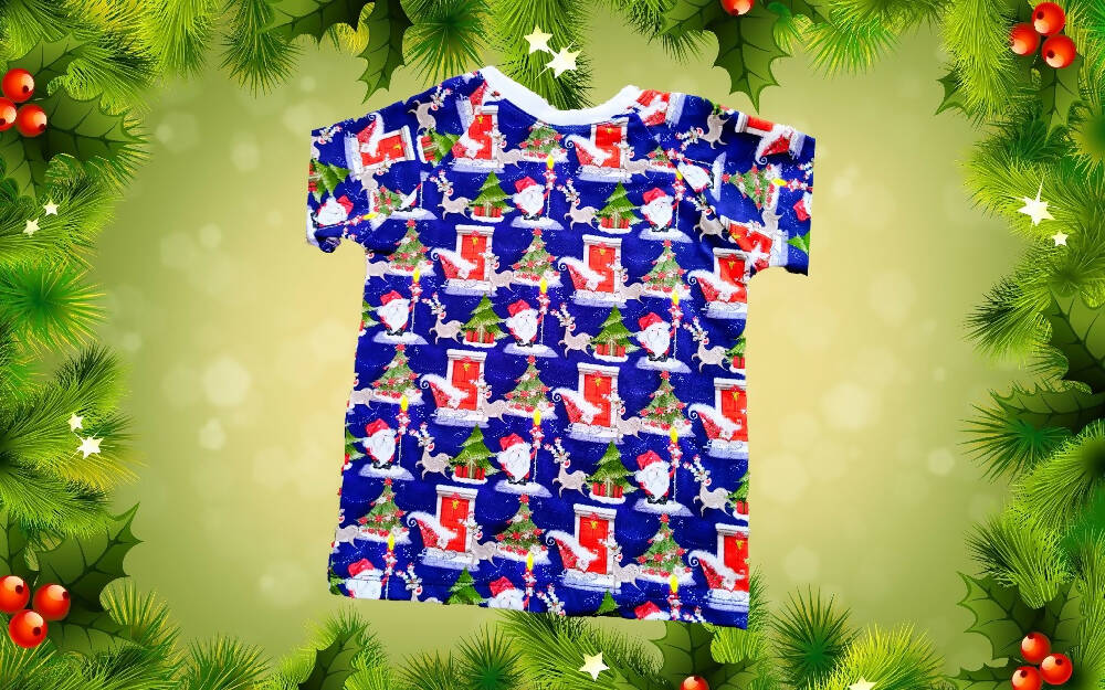 Xmas T-Shirt, Boys, St Nick, Gnome
