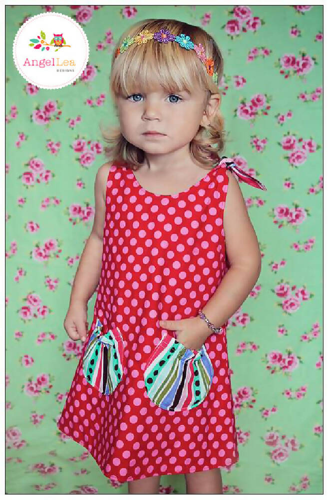 Girls Dress Pattern HARD COPY Paper Sewing Pattern and Tutorial