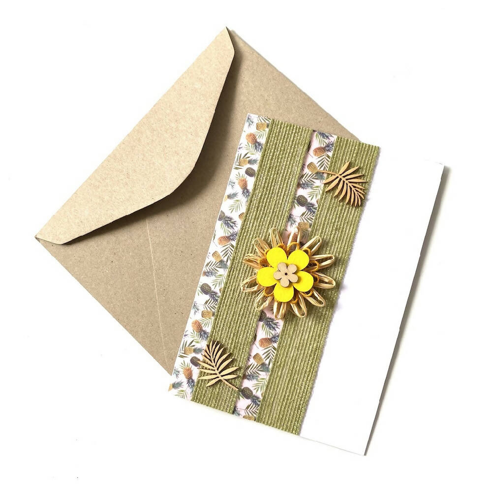 Greeting_Card_Handmade_Recycled_Flower_Pineapple-3 2