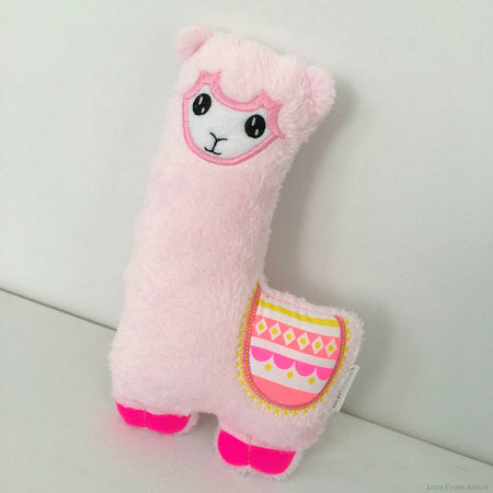 Super soft Llama Alpaca plush toy stuffed animal handmade pink