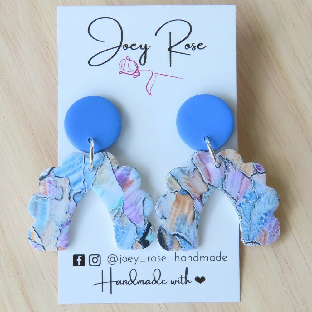 polymer-clay-earrings-watercolour-arch-blue-stud-top