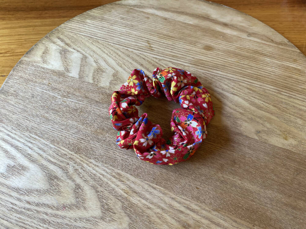 Japanese Kimono material Scrunchie