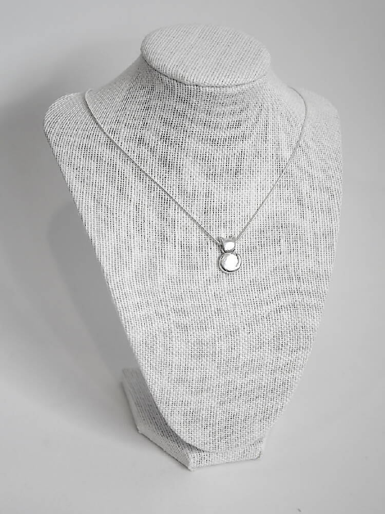 Kitty - Handmade Sterling Silver Cat Pendant with Snake Chain