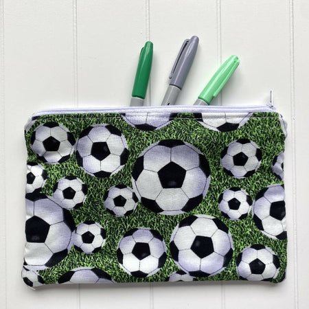 Soccer balls pencil case
