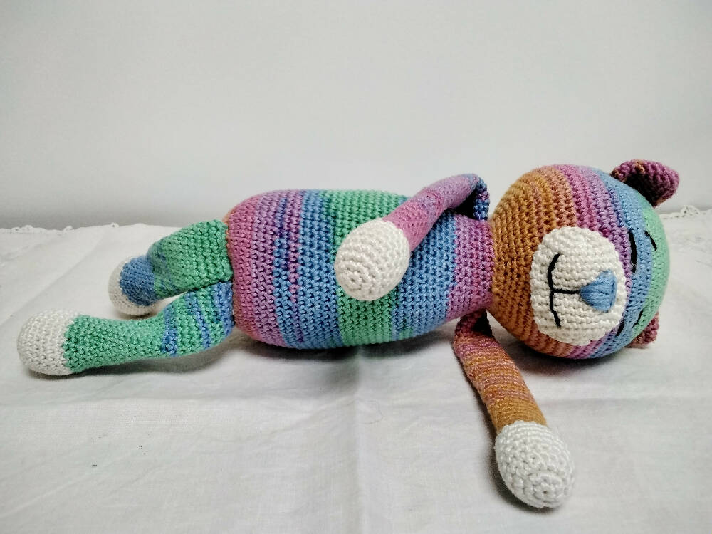 Toy - Softie Crochet cotton Sleepy cat
