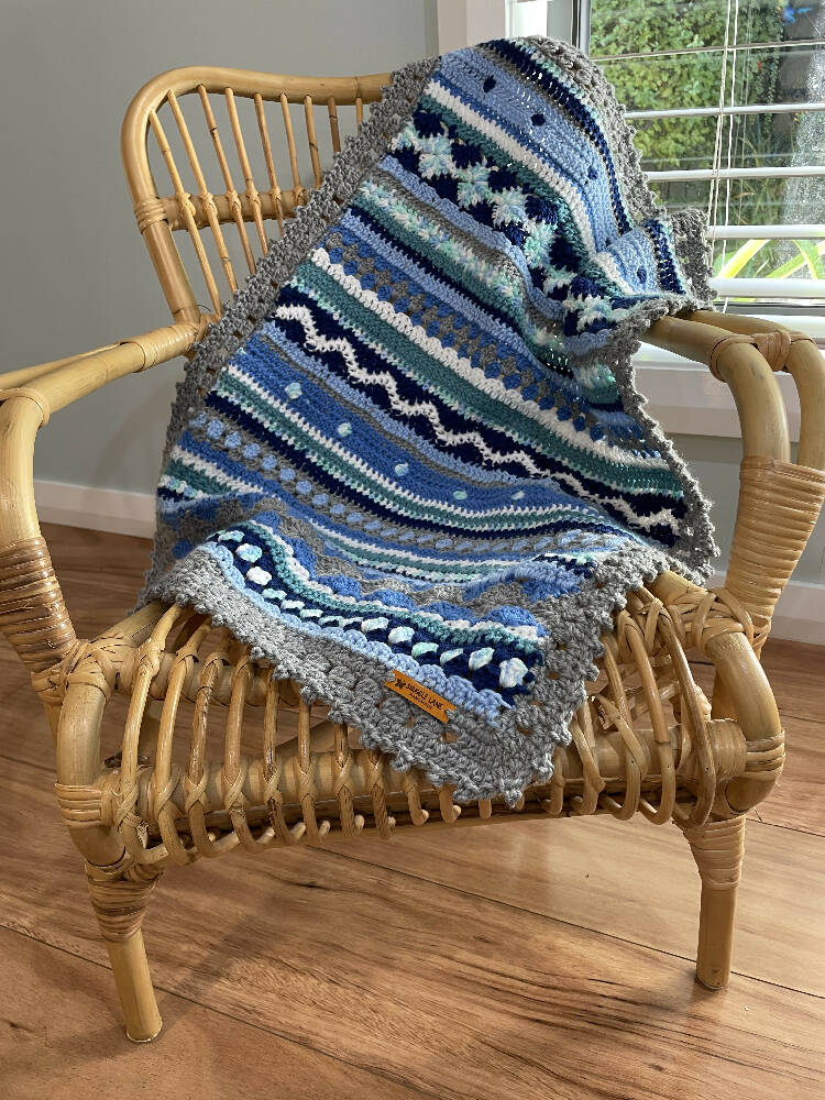 Boho Baby Boy Blanket