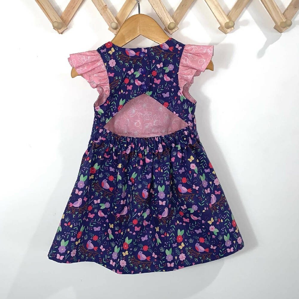 SIZE 2 Purple Print Baby FESTIVAL Dress