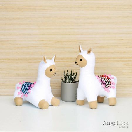 Alpaca Twin Softies Sewing Pattern PDF Stuffed Animal Pattern