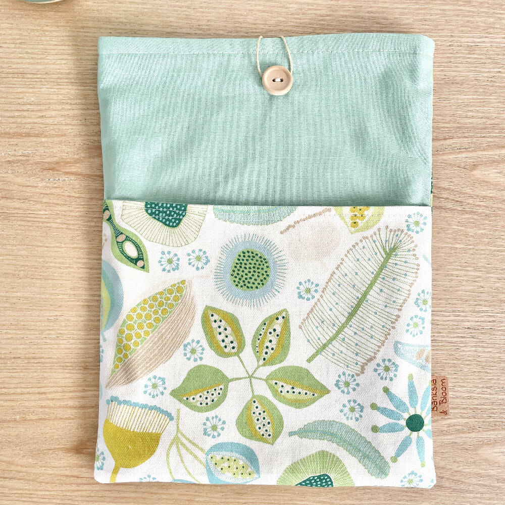 Book Sleeve~ Native Pods Green