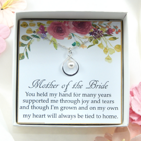 Mother Of The Bride Necklace Gift from Daughter