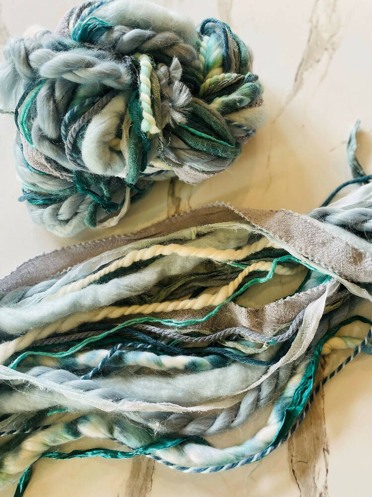 Fibre Clouds | Mixed weaving ribbon and yarn packs