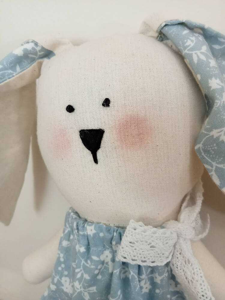 Blue Bunny Toy | Soft Handmade Bunny Toy