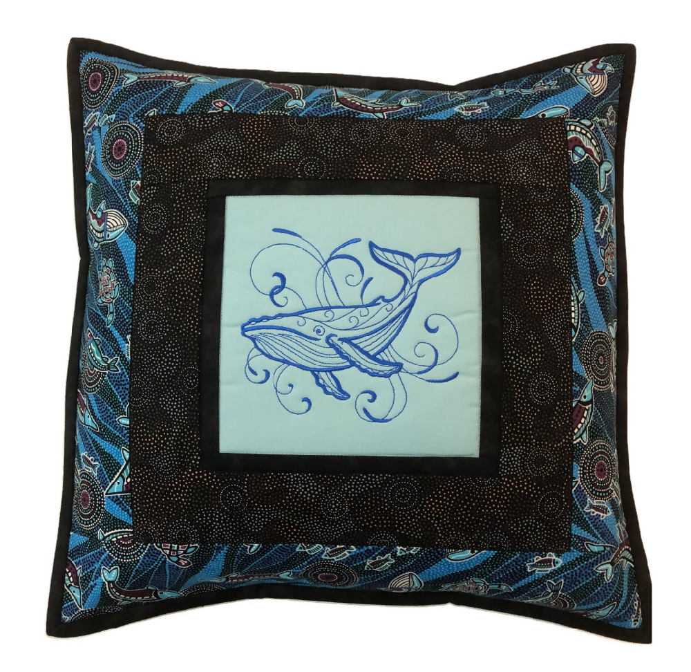 handmade Australian native quilted - HUMPBACK WHALE
