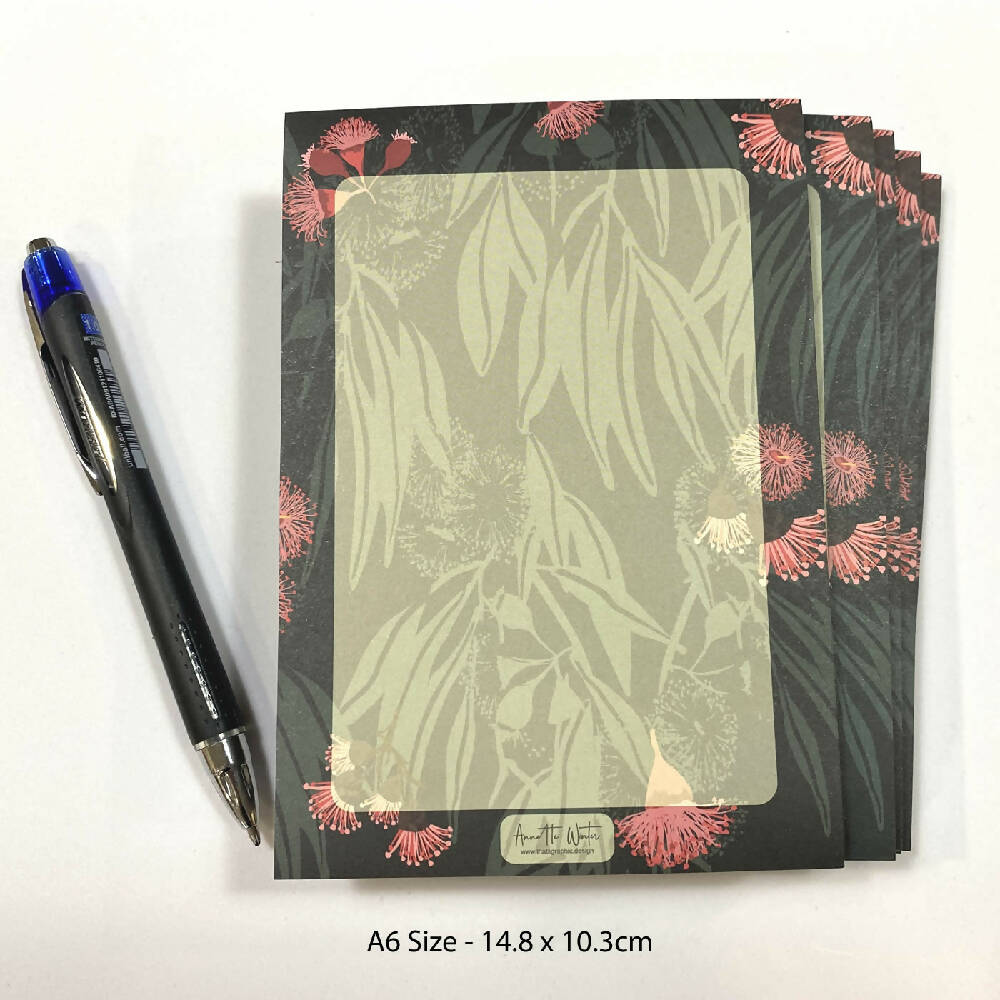 Note-Pad-Australian-Gum-Blossoms-003-B