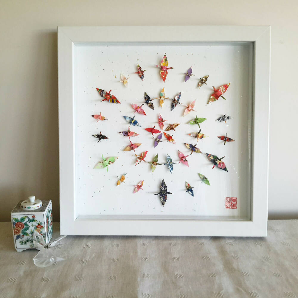 multi cranes family - marion nelson art