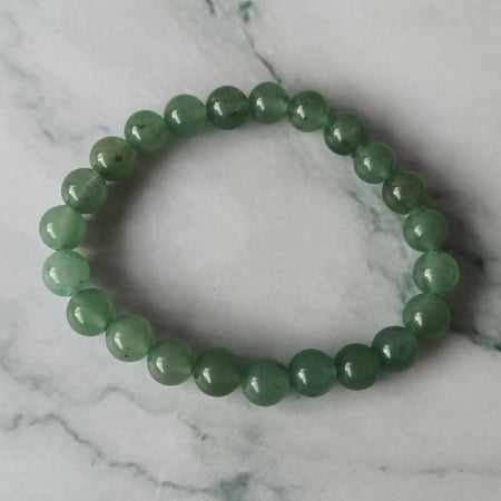 Green Aventurine Gemstone Stretchy Bracelet 8mm