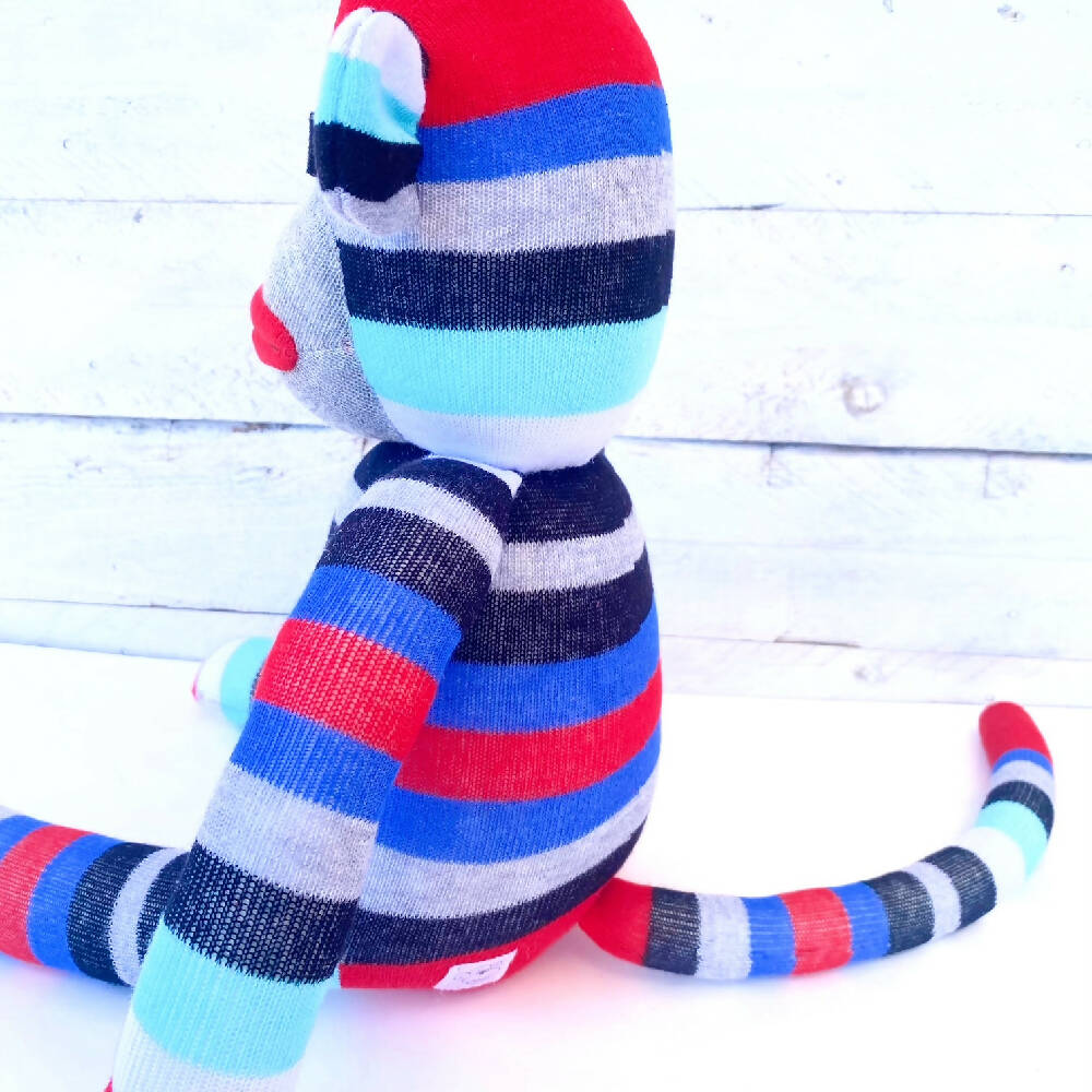 Wallace the Sock Monkey - READY TO SHIP soft toy