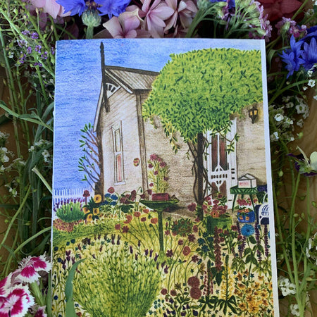 Cottage Herbs Seeded Paper Greeting Card