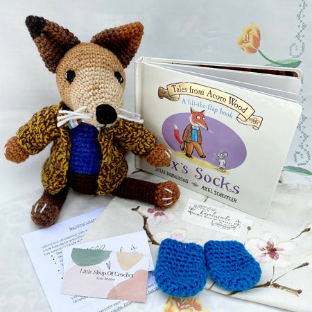 Crochet Fox with Book Story Set