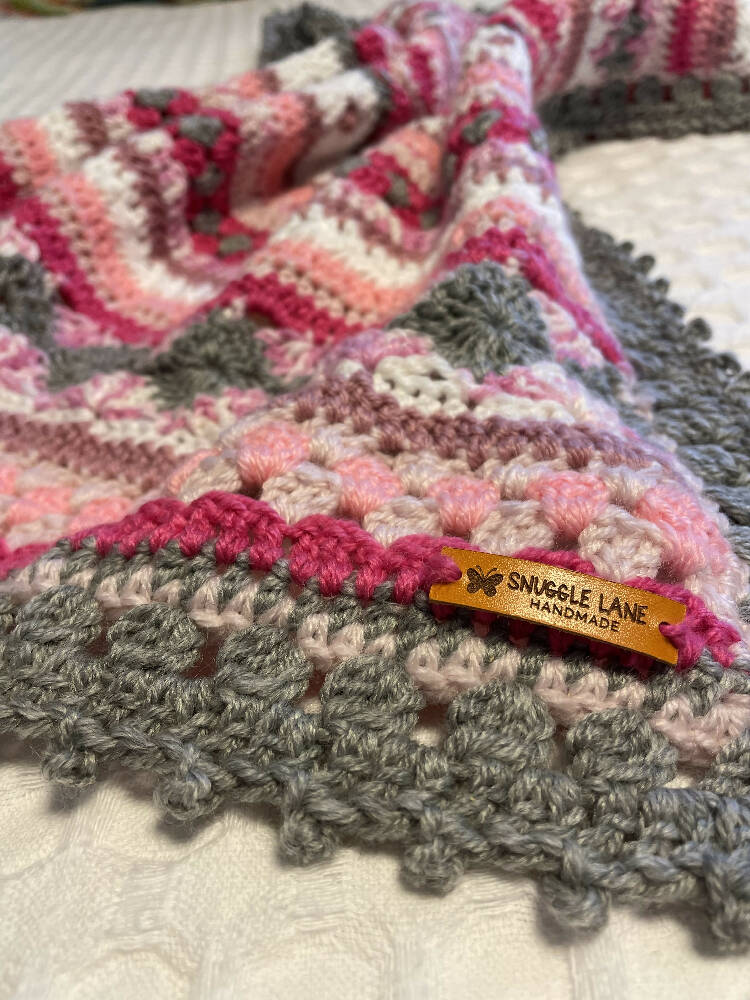 Crocheted Baby Boho Blanket