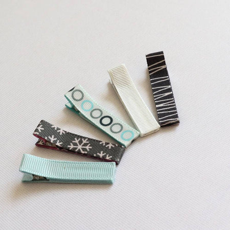 Baby and Girls Hair Clips Set - Blue