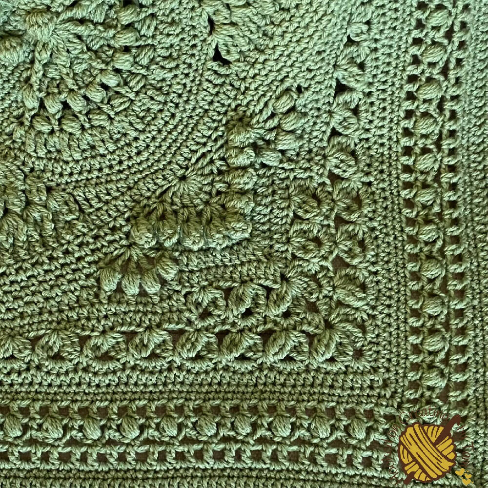 Cypress ‘Baby Arcadia’ Heirloom Handmade Baby Blanket 100% Acrylic