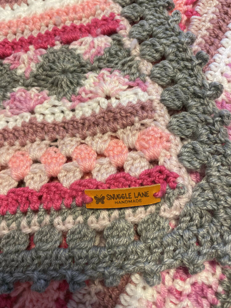 Crocheted Baby Boho Blanket