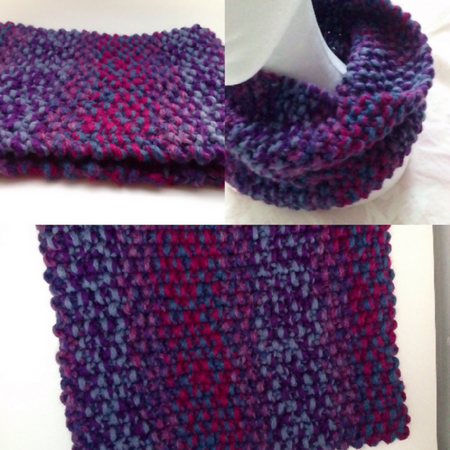 Comfy hand made knitted Cowl