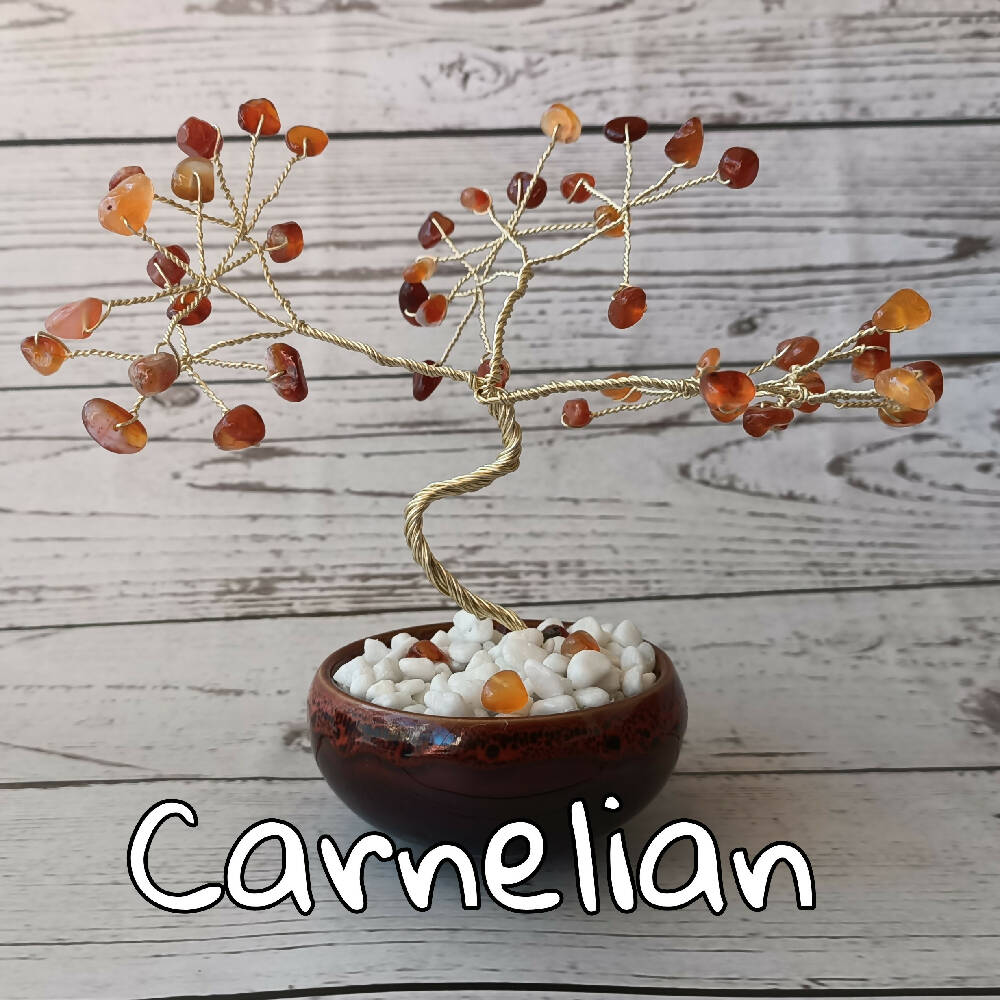 Carnelian Mini Gem Tree already made