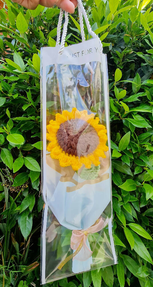 Single Sunflower with Carry Bag