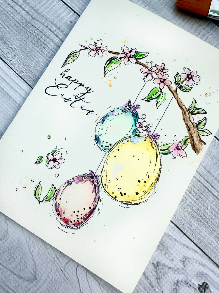 Handmade Greeting Cards Blank - Easter