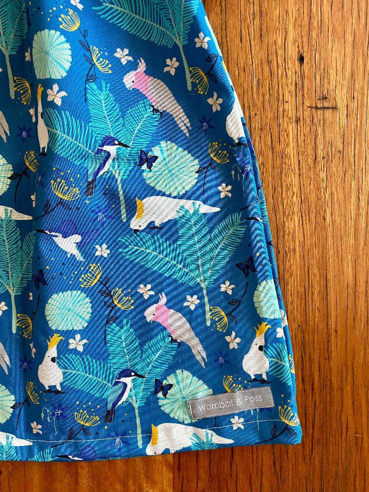 teal cockatoos galahs dress 6