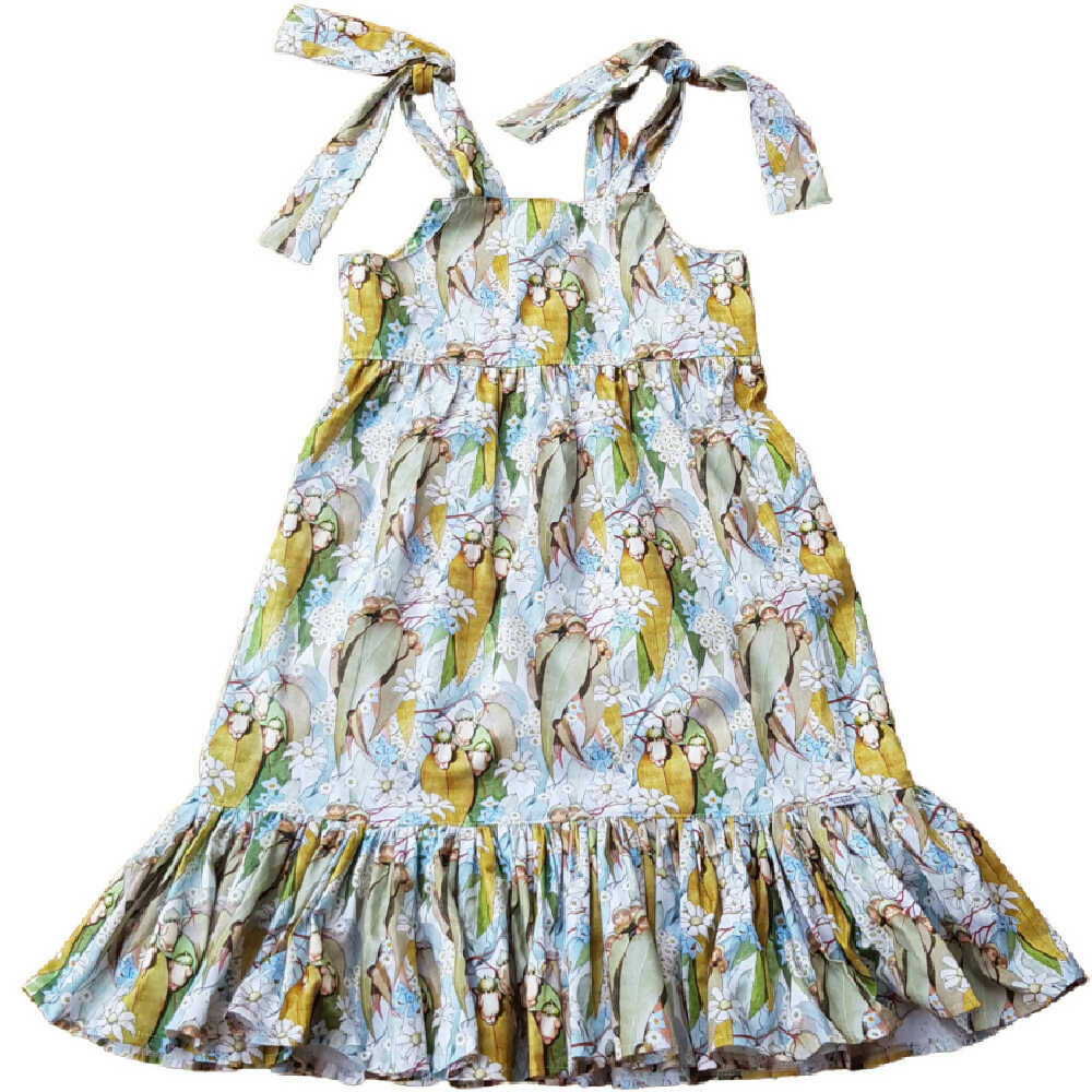 Girls Gumnut Theme Print Dress | Size 7