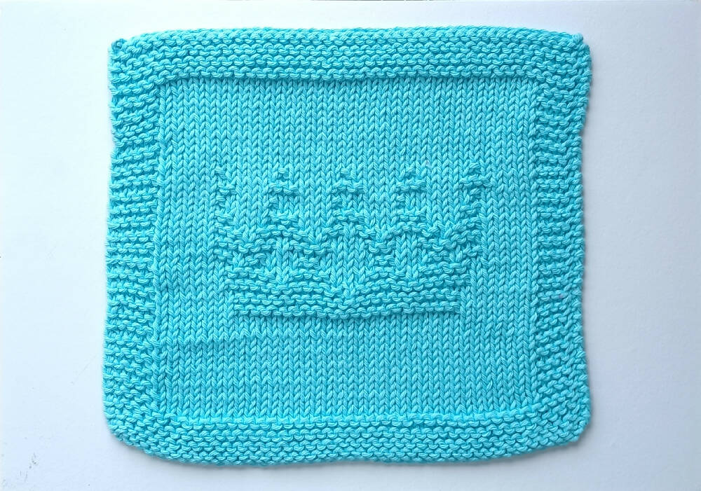 Handknit Washer Cotton Yarn - Crown, Blue