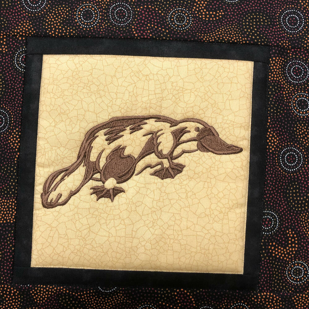handmade Australian native quilted - PLATYPUS