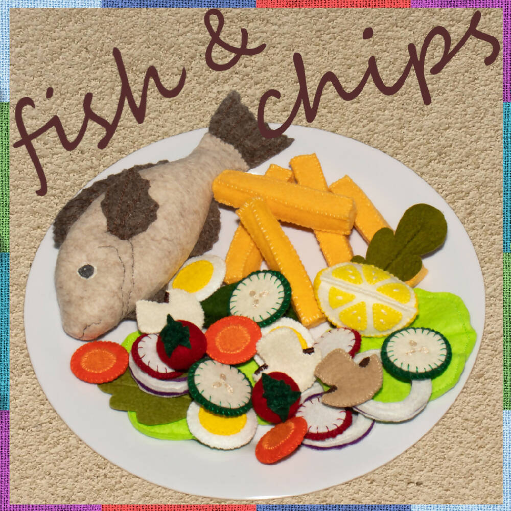 FELT FOOD FISH and CHIPS
