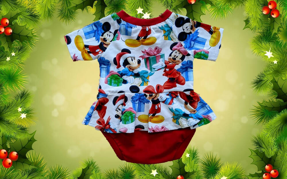 Xmas, Baby Girls Peplum, Disney, 0000, 000, 0, 1