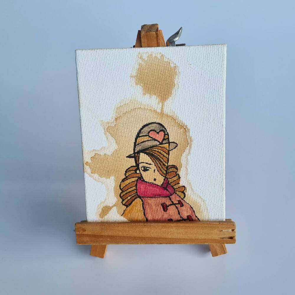 Headline Series : Taylor Original Tea Stain Art on Canvas