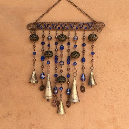 Windchime/Recycled-Metal-Bells/Glass-Beads/Outdoor-Decor