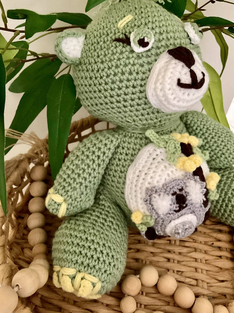 Handmade Crotchet Teddy Bear, Koala Teddy Bear