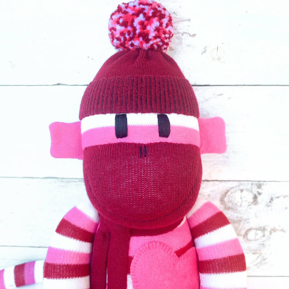 Ruby-Sock Monkey-Sock Sofite-Soft Toy_2