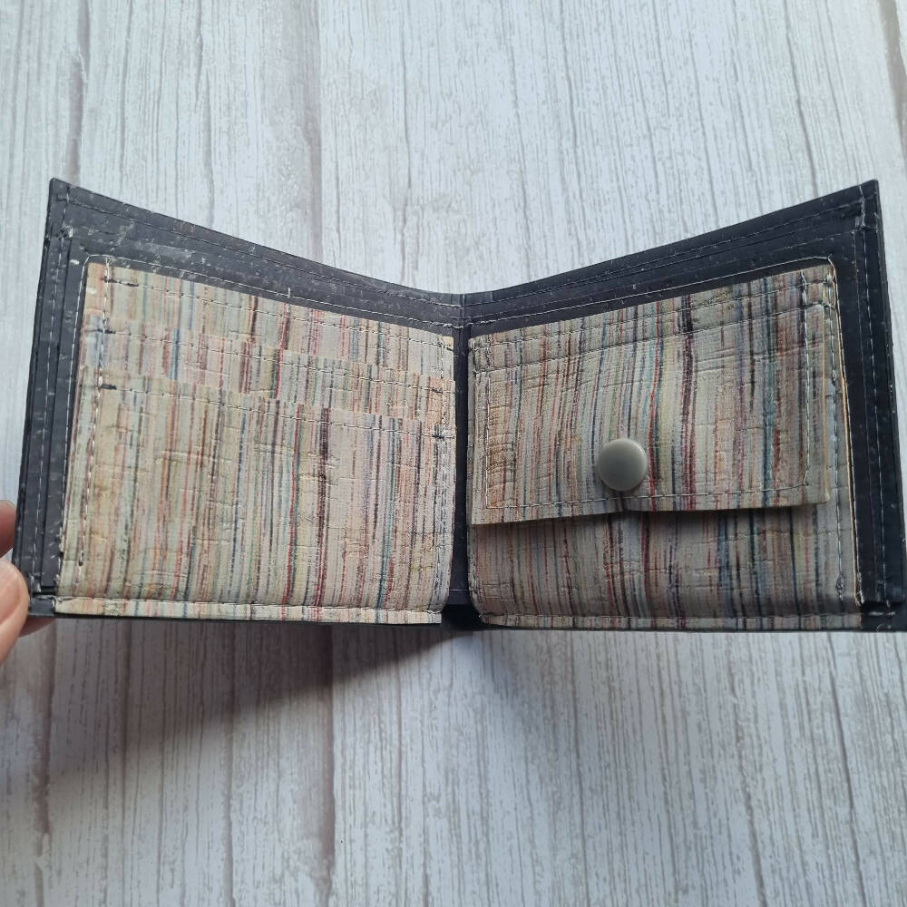 Men's Navy Cork Wallet - Traditional Wallet