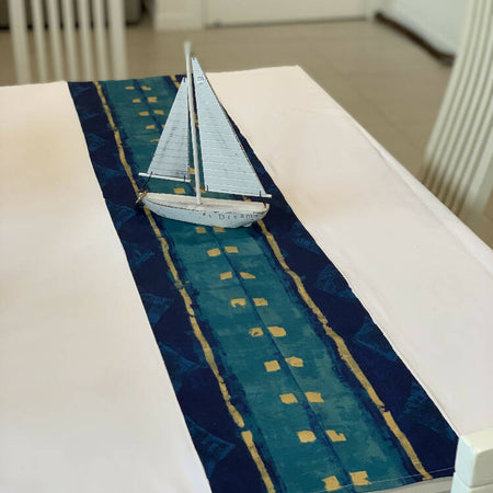 Table Runner Cloth - Manly Blue Sailing -1420cm x 1520cm