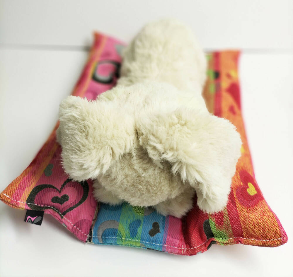 Pet bunny bed, Loveheart print