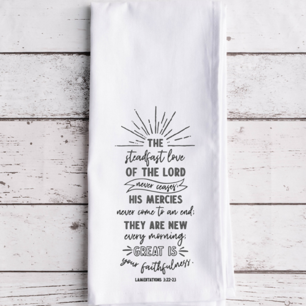 Tea Towel Christian Inspirational Kitchen Linen