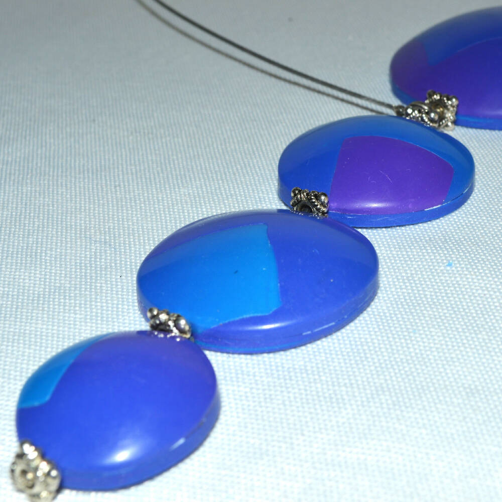 Blue and Purple Necklace