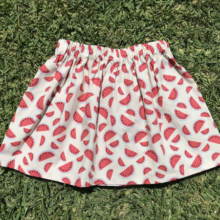 Girls Watermelon Skirt - Size 5-6